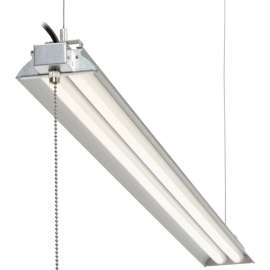 Global Industrial 60" LED Aluminum Shop Light, 35W, 4000K, 4375 Lumens, 48" Adj Height, 6'Cord