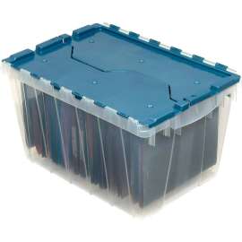 Akro-Mils Clear KeepBox Container 66486FILEB w/File Rails - 21-1/2"L x 15"W x 12-1/2"H