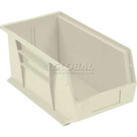 Plastic Stack & Hang Bin, 8-1/4"W x 18"D x 9"H, Ivory