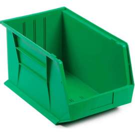 Plastic Stack & Hang Bin, 11"W x 18"D x 10"H, Green