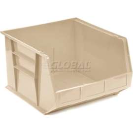 Plastic Stack & Hang Bin, 16-1/2"W x 18"D x 11"H, Ivory