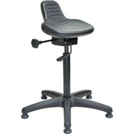 Interion Ergonomic Standing Stool, 250 Lb. Capacity, Black