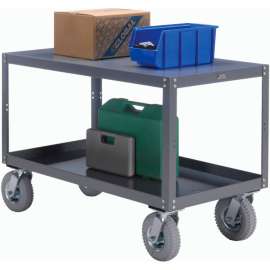 Global Industrial Portable Steel Table w/2 Shelves, 1200 lb. Capacity, 48"L x 30"W x 33-1/2"H