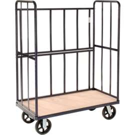 Global Industrial Wood Shelf Truck, 2400 lb. Capacity, 48"L x 24"W x 64"H