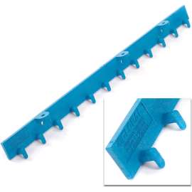 Global Industrial 6'L Standard Strip Curtain Door Mounting Bracket Kit - (3) 2' Sections