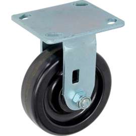 Global Industrial Heavy Duty Rigid Plate Caster 5" Plastic Wheel 500 Lb. Capacity