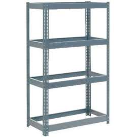 Extra Heavy Duty Shelving 36"W x 18"D x 60"H With 4 Shelves, No Deck, Gray