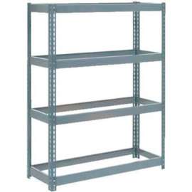 Extra Heavy Duty Shelving 48"W x 18"D x 72"H With 4 Shelves, No Deck, Gray