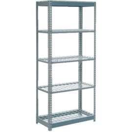 Extra Heavy Duty Shelving w/ 5 Shelves, 300 lbs. Cap., 36"W x 24"D x 96"H