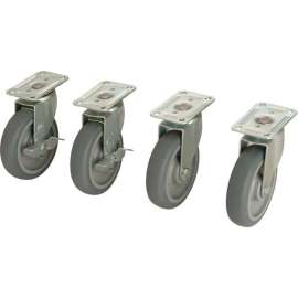Global Industrial Caster Set (2 Swivel/2 Locking)