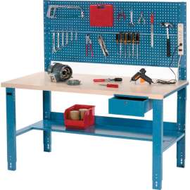 Global Industrial Complete Industrial Workbench With Plastic Laminate Square Edge, 60" x 30"