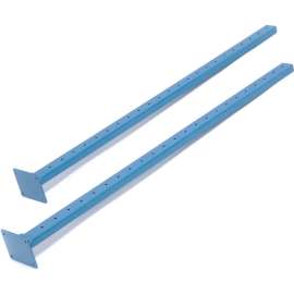 Global Industrial Steel Uprights, Blue, 2/Pack