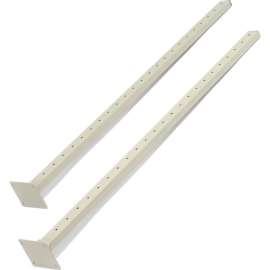 Global Industrial Steel Uprights, Tan, 2/Pack