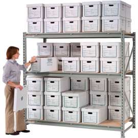 Global Industrial Record Storage Rack Starter 60"W x 36"D x 96"H