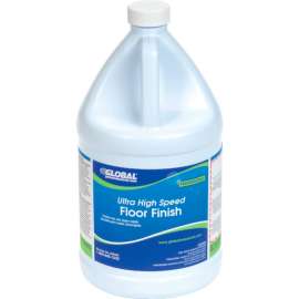 Global Industrial Ultra High Speed Floor Finish, 1 Gallon Bottle, 4/Case