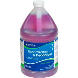 Global Industrial Floor Cleaner & Deodorizer, 1 Gallon Bottle, 2/Case