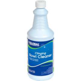 Global Industrial Clinging Bowl Cleaner, 1 Quart Bottle, 12/Case