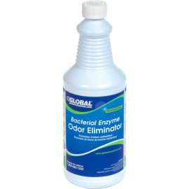 Global Industrial Bacterial Enzyme Odor Eliminator, 1 Quart Bottle, 6/Case