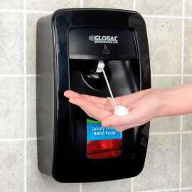 Global Industrial Automatic Dispenser for Foam Hand Soap/Sanitizer - Black