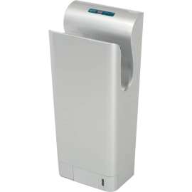 Global Industrial High Velocity Vertical Automatic Hand Dyer W/ HEPA Filter, Silver, 110-120V