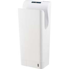 Global Industrial High Velocity Vertical Automatic Hand Dryer W/ HEPA Filter, White, 110-120V