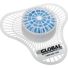 Global Industrial Non-Para Extra Strength Urinal Screen - Evergreen 12 Screens/Case