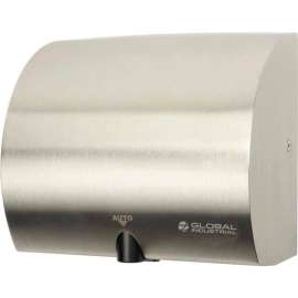 Global Industrial High Velocity Automatic Hand Dryer, Brushed Stainless Steel, 120V
