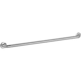 Global Industrial Straight Grab Bar, Peened Stainless Steel - 42"W x 1-1/2" Dia.