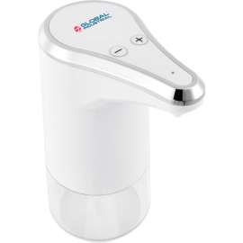 Global Industrial Countertop Automatic Soap Or Sanitizer Spray Dispenser, 350 ml, White/Chrome