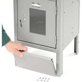 Front Base For 12"Wx6"H Gray Locker