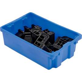 LEWISBins SN2012-6 Polyethylene Container 20"L x 13"W x 6-1/4"H, Blue