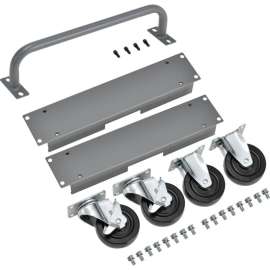 Caster & Handle Kit for 16-Chromebook & Laptop Charging Cabinet, Gray