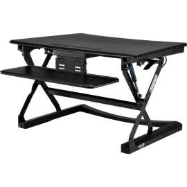 Interion Height Adjustable Sit-Stand Desk Converter with Retractable Keyboard
