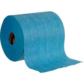 Global Industrial Quick Rags Heavy Duty Jumbo Roll, Blue, 475 Sheets/Roll, 1 Roll/Case