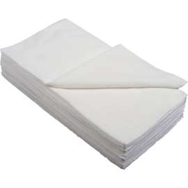 Global Industrial 300 GSM Microfiber Polishing Cloths, 16" x 16", White, 12 Cloths/Pack