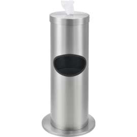 Global Industrial Floor Standing Stainless Steel Wet Wipe Station Starter Kit