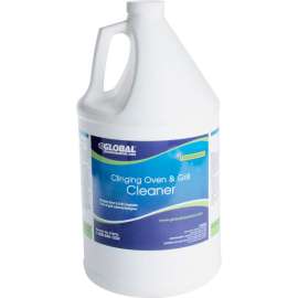 Global Industrial Clinging Oven & Grill Cleaner, 1 Gallon Bottle, 4/Case