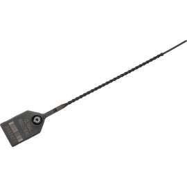 Global Industrial Adjustable Plastic Truck Seal, 9"L, Black, 100/Pack