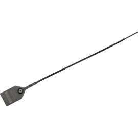 Global Industrial Adjustable Plastic Truck Seal, 12"L, Black, 100/Pack