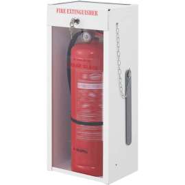 Global Industrial Fire Extinguisher Cabinet, Surface Mount, Lockable, Fits 2-1/2-5 Lbs.