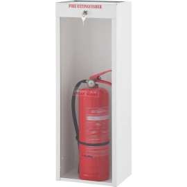 Global Industrial Fire Extinguisher Cabinet, Surface Mount, Lockable, Fits 20 Lbs.