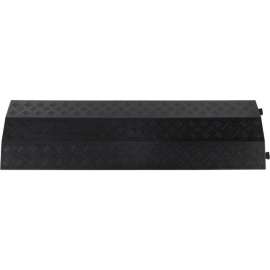 Global Industrial 1-Channel Drop Over Cable Protector, 18,000 lbs. Capacity, Black