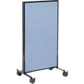 Interion Mobile Office Partition Panel, 24-1/4"W x 45"H, Blue