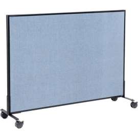 Interion Mobile Office Partition Panel, 60-1/4"W x 45"H, Blue