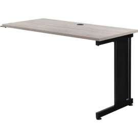Interion 48"W Right Handed Return Table - Rustic Gray