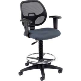 Drafting Stool - Fabric - Gray