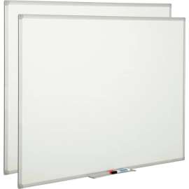 Global Industrial Melamine Dry Erase Whiteboard - 48 x 36 - Double Sided - Pack of 2