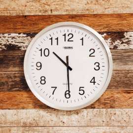 Global Industrial Oversized Wall Clock - 20 - Aluminum