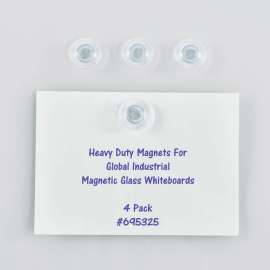Global Industrial Heavy Duty Magnets, Pack of 4