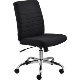 Interion Office Chair With Mid Back, Fabric, Black